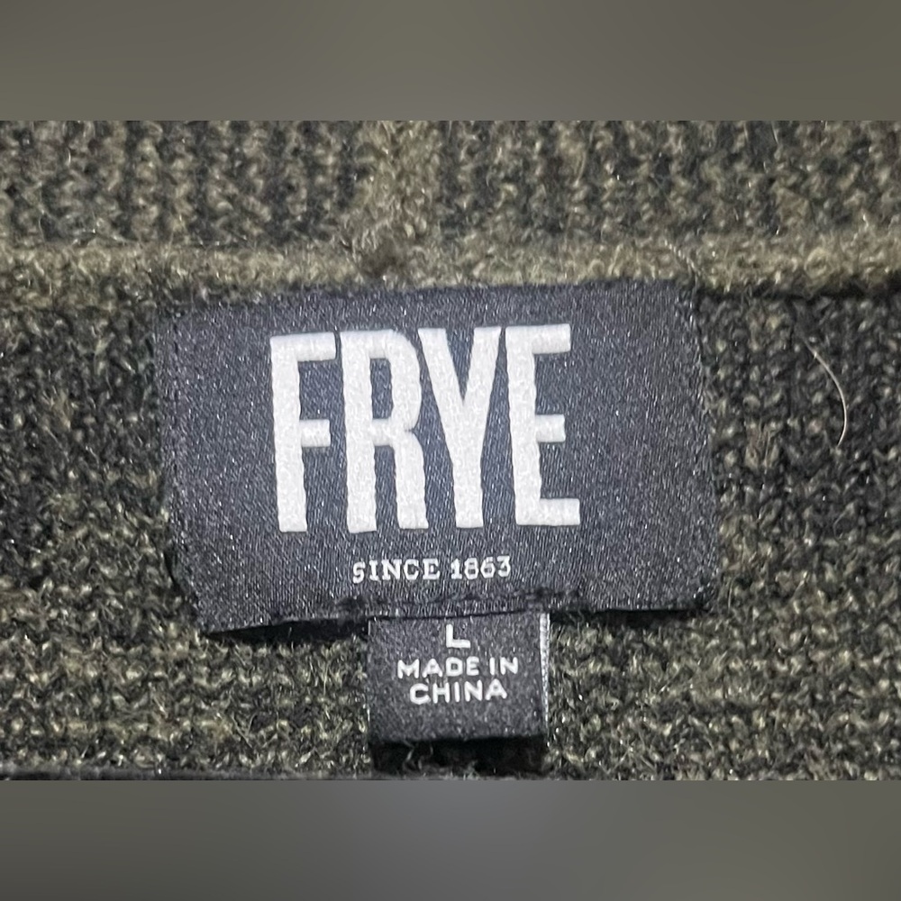 Frye Black and Green Geometric Aztec Southwestern Oversized Open Cardigan Cozy - Picture 7 of 10